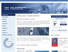 Tablet Screenshot of calenberg-ingenieure.de